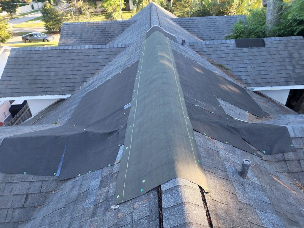 Emergency roof leak repair